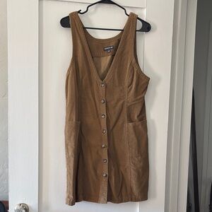 Toad&Co Tan Sleeveless Button-Front Dress